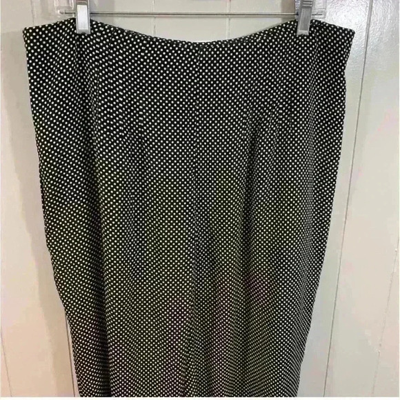 Maeve by Anthropologie Black White Polka Dot Plus Pockets Wide Leg Pants 0 - Picture 12 of 13